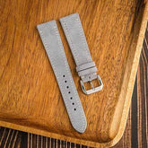 Suede Leather handmade watch strap, Quick-Release Watch Band